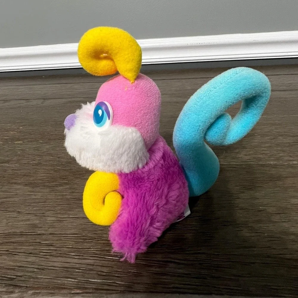 Vintage 1987 Mattel Lil' Hooks Curly Squirly Plush Stuffed Animal Toy 80s Retro
